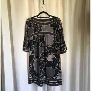 BCBG Dress with half Sleeves and peekaboo arms